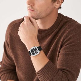 Montre Fossil Inscription Noir - Montres Homme | Histoire d’Or