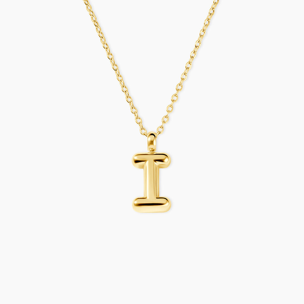 Collier Feliciane Acier Dor&eacute; - Cadeaux de naissance Femme | Histoire d&rsquo;Or