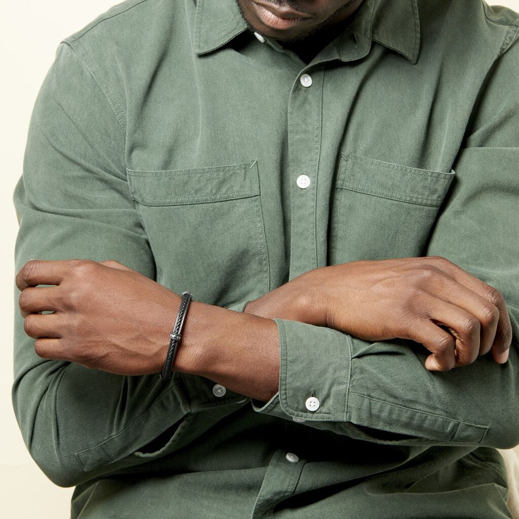 Bracelet Acier Blanc Polo - Bracelets Homme | Histoire d’Or
