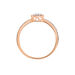 Bague Aude Or Rose Diamant - Bagues avec pierre Femme | Histoire d’Or