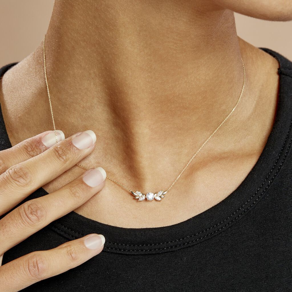 Collier Alexine Or Jaune Oxyde De Zirconium - Colliers Femme | Histoire d’Or