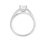 Bague Solitaire Maellyne Argent Blanc Oxyde De Zirconium - Bagues solitaires Femme | Histoire d&rsquo;Or