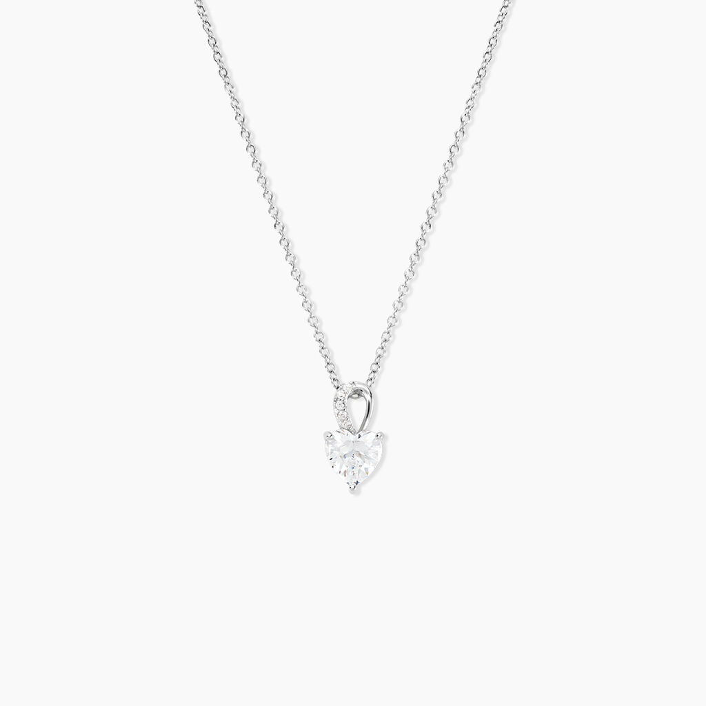 Collier Atieno Argent Blanc Oxyde De Zirconium - F&ecirc;te des m&egrave;res Femme | Histoire d&rsquo;Or