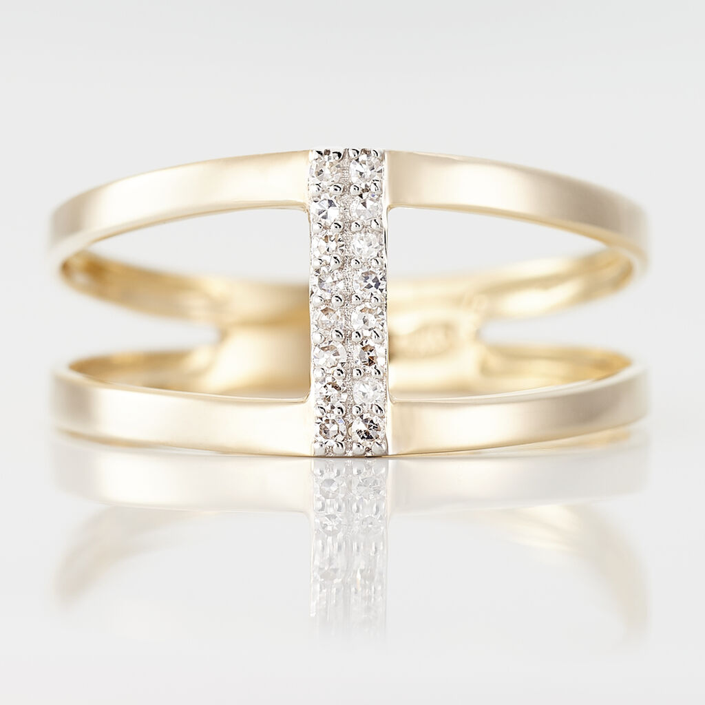 Bague Deborah Or Jaune Diamant - Bagues avec pierre Femme | Histoire d’Or