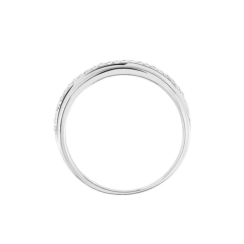 Bague Morrigan Or Blanc Oxyde De Zirconium - Bagues avec pierre Femme | Histoire d’Or