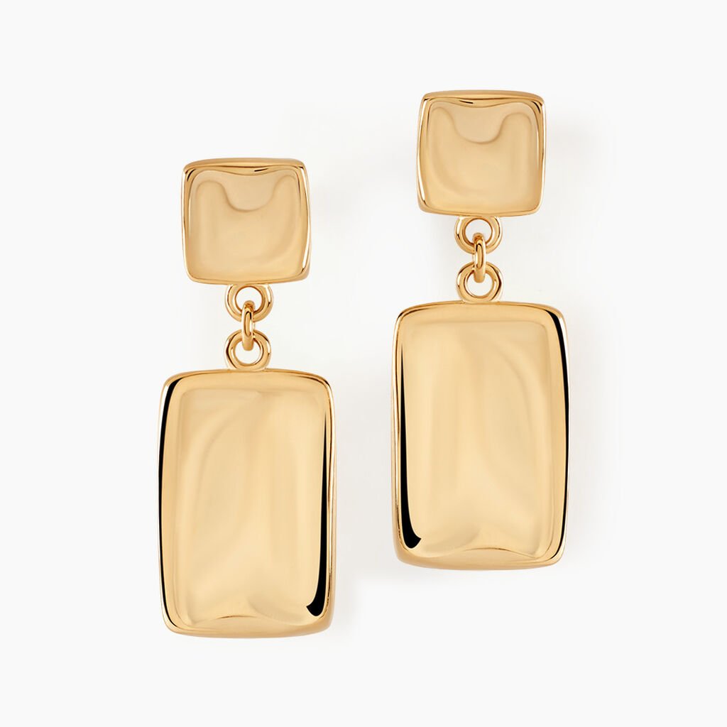 Boucles D'oreilles Pendantes Organica Or Jaune - Boucles d'oreilles pendantes Femme | Histoire d’Or