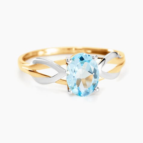 Bague Bonnie Or Bicolore Topaze -  Femme | Histoire d’Or