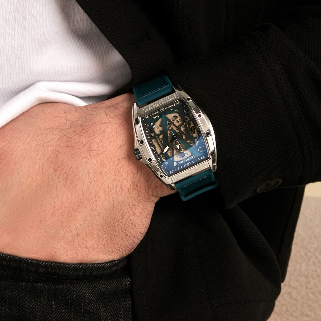 Montre Montignac Tonneau Auto Argent&eacute; - F&ecirc;te des p&egrave;res Homme | Histoire d&rsquo;Or