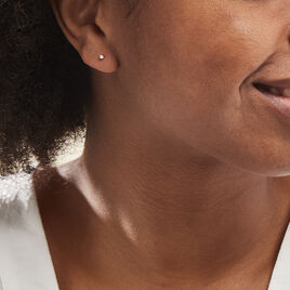 Boucles D'oreilles Puces Victoria Or Jaune Diamant - Clous d'oreilles Famille | Histoire d’Or