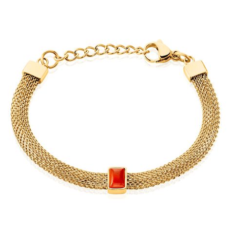 Bracelet Cleopatra Acier Jaune Jaspe - Bracelets Femme | Histoire d’Or