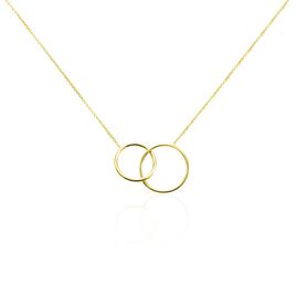 Collier Hydrangee Or Jaune - Colliers Coeur Femme | Histoire d’Or