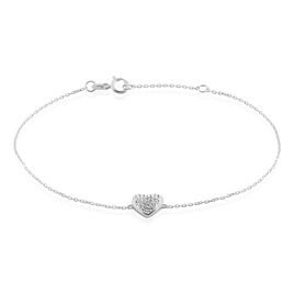 Bracelet Dann Or Blanc Oxyde De Zirconium - Bracelets Femme | Histoire d’Or