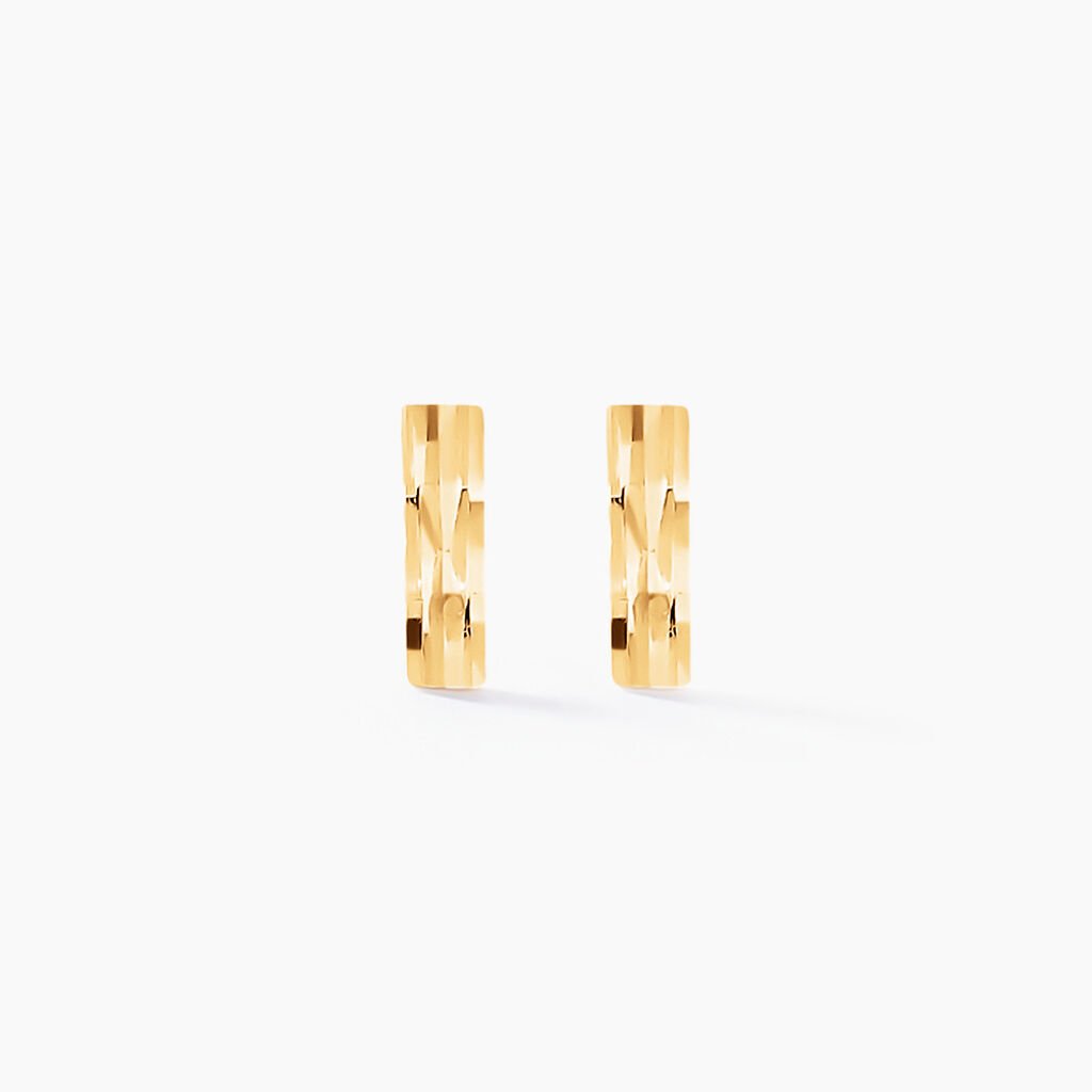 Boucles D'oreilles Puces Ash Or Jaune - Clous d'oreilles Femme | Histoire d’Or
