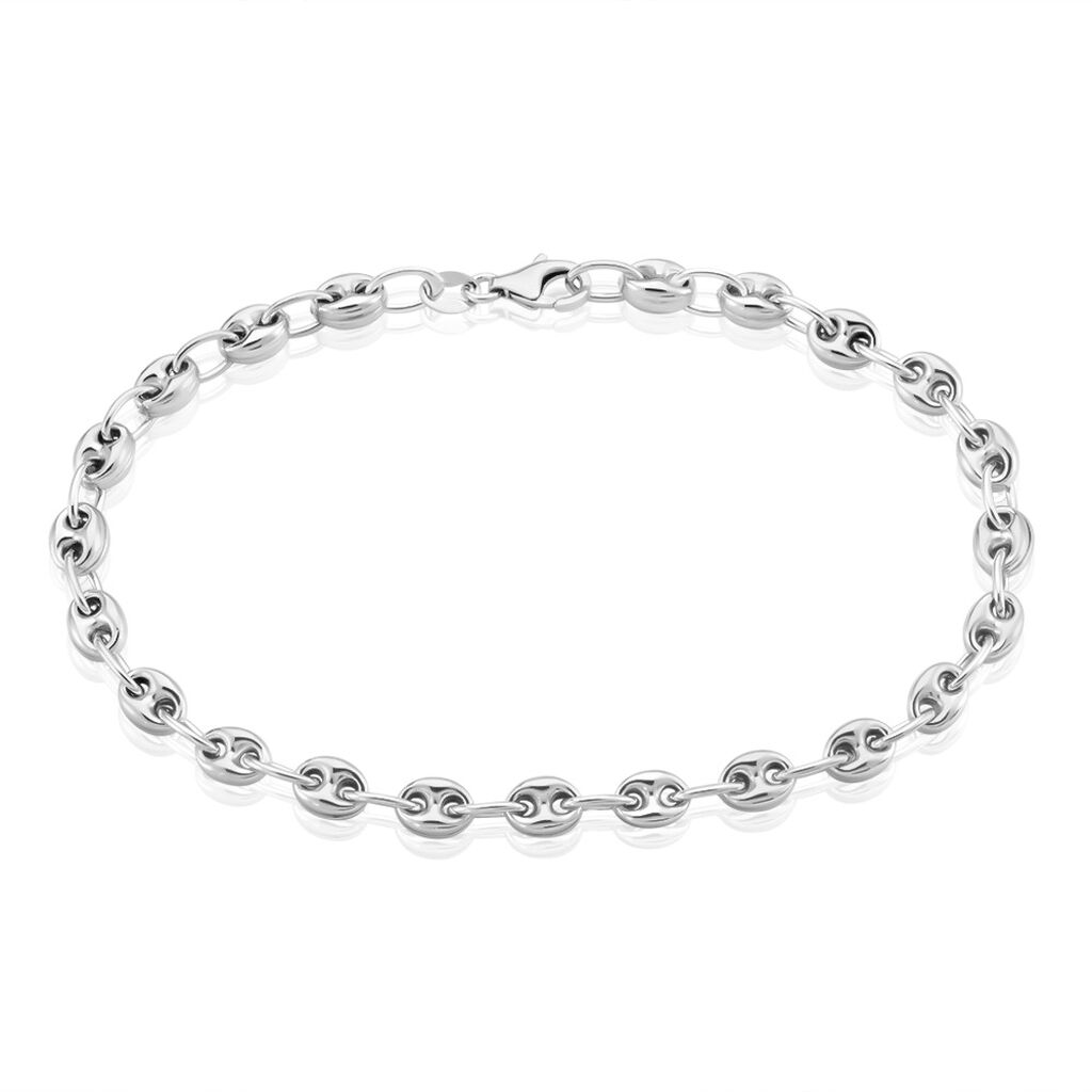 Bracelet Maille Argent Carrus - Bracelets cha&icirc;ne Homme | Histoire d&rsquo;Or