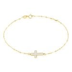 Bracelet Crescentius Or Jaune Nacre - Bracelets Communion Famille | Histoire d&rsquo;Or