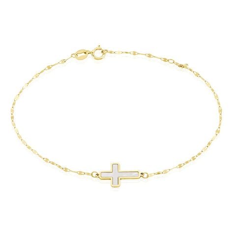 Bracelet Crescentius Or Jaune Nacre - Bracelets Communion Famille | Histoire d&rsquo;Or