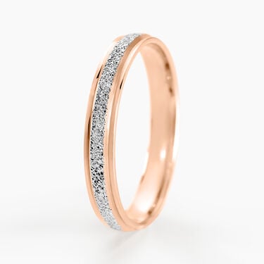 Alliance Caroline Sablee Ruban Plat Or Bicolore Alliance Caroline Sablee Ruban Plat Or Bicolore