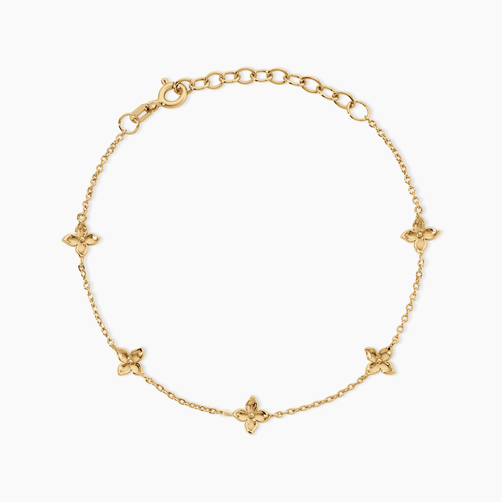 Bracelet Monika Argent Dor&eacute; A L'Or 750/1000 - Bijoux sans pierre Femme | Histoire d&rsquo;Or
