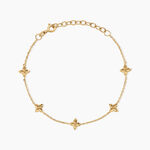 Bracelet Monika Argent Dor&eacute; A L'Or 750/1000 - Bijoux sans pierre Femme | Histoire d&rsquo;Or