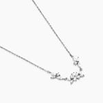 Collier Wanda Argent Blanc Oxyde De Zirconium - Colliers Plume Femme | Histoire d&rsquo;Or