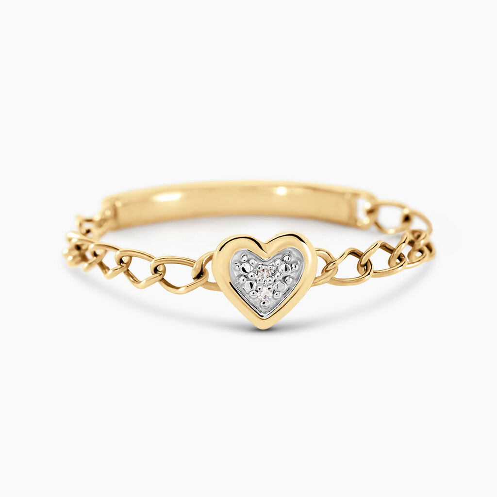 Bague Mahe Or Jaune Diamant - Bagues avec pierre Femme | Histoire d&rsquo;Or