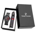 Coffret De Montre Pierre Lannier Paddock Noir - Montres Homme | Histoire d&rsquo;Or