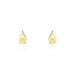 Boucles D'oreilles Puces Purete Or Jaune Diamant - Clous d'oreilles Femme | Histoire d&rsquo;Or