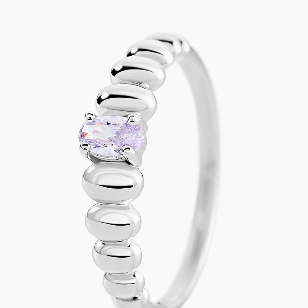 Bague Dorothy Argent Blanc Oxyde De Zirconium - Bagues solitaires Femme | Histoire d’Or