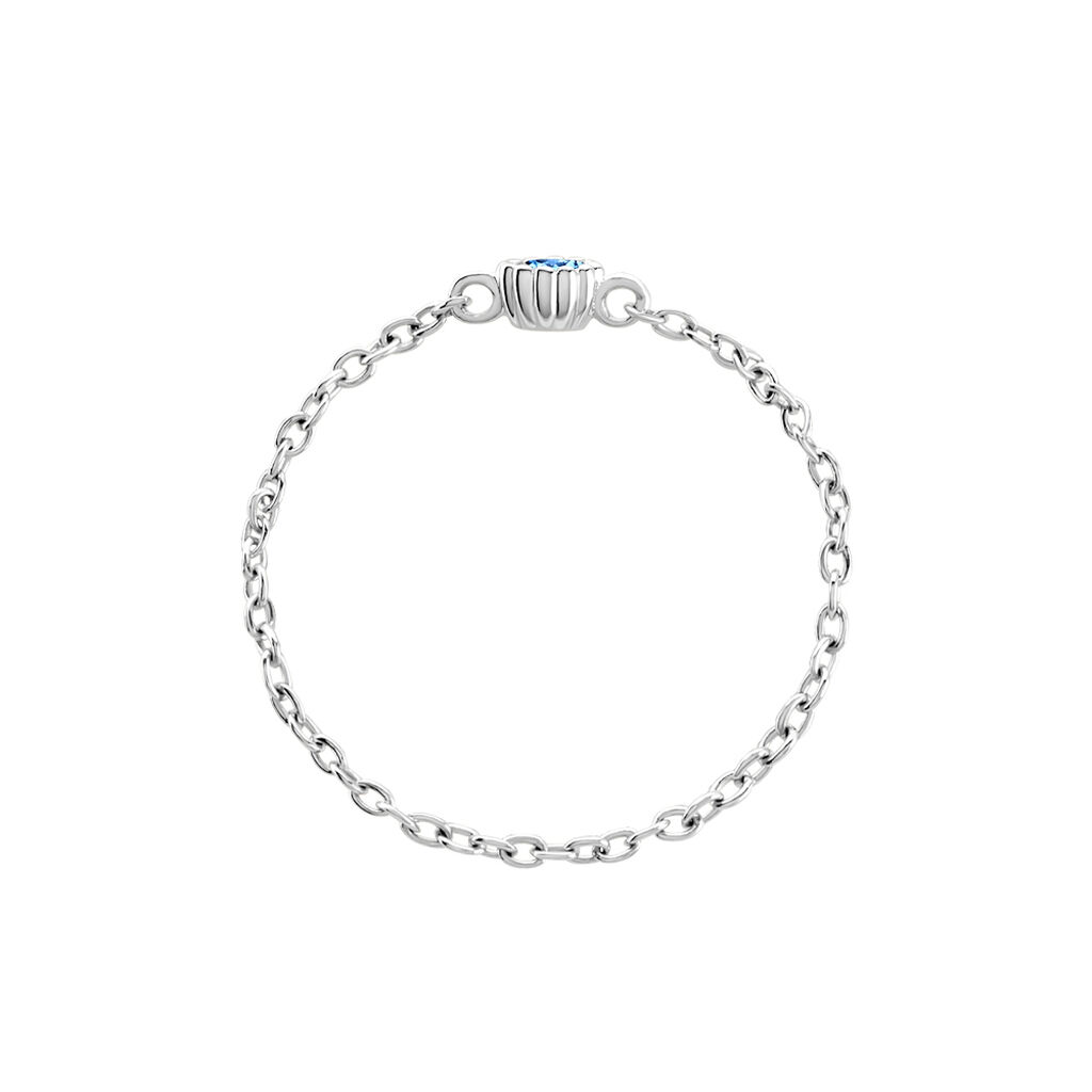 Bague Rio Argent Blanc Oxyde De Zirconium - Bagues de fian&ccedil;ailles ronde Femme | Histoire d&rsquo;Or