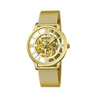 Montre Festina Squelette Doré