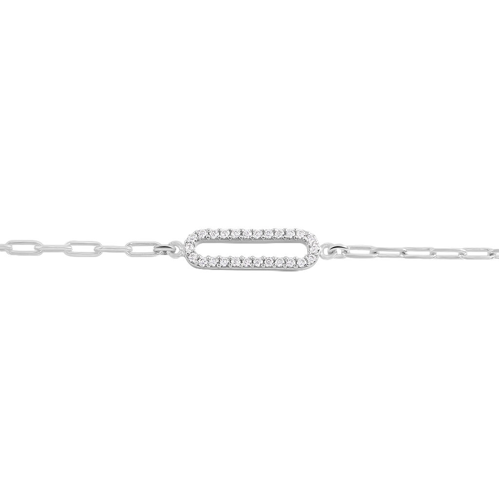 Bracelet Isabel Argent Blanc Oxyde De Zirconium - Bracelets Femme | Histoire d’Or