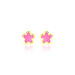 Boucles D'oreilles Puces Damia Fleur Or Jaune Nacre - Clous d'oreilles Enfant | Histoire d’Or