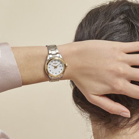 Montre Seiko Classique Blanc - Montres Femme | Histoire d’Or