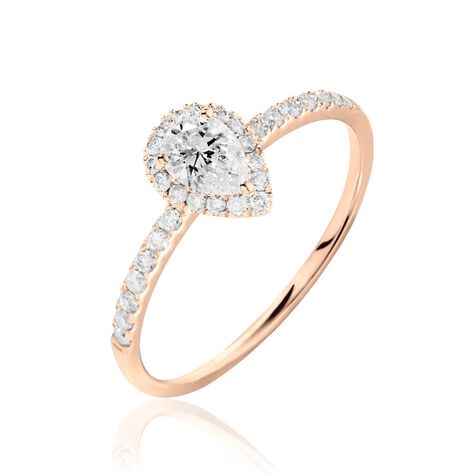 Bague Solitaire Tatiana Or Rose Diamant - Bagues solitaires Femme | Histoire d&rsquo;Or