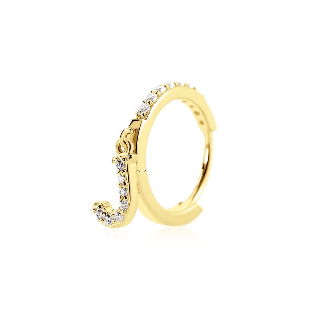 Créole Unitaire Léria Or Jaune Oxydes De Zirconium