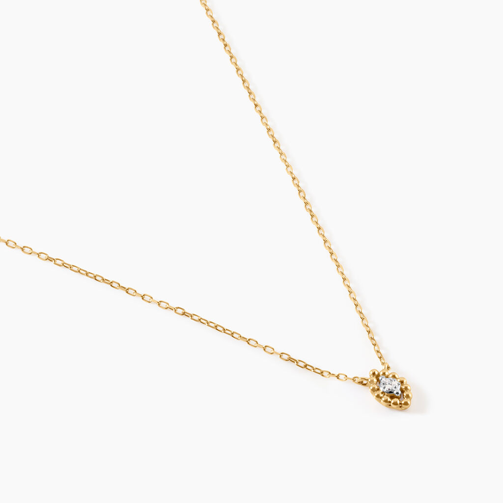 Collier Mon Premier Diamant Or Jaune Diamant - Colliers Femme | Histoire d&rsquo;Or