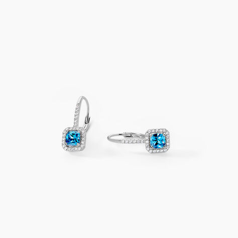 Boucles D'oreilles Pendantes Rio Argent Blanc Oxyde De Zirconium - Boucles d'oreilles fantaisie Femme | Histoire d’Or