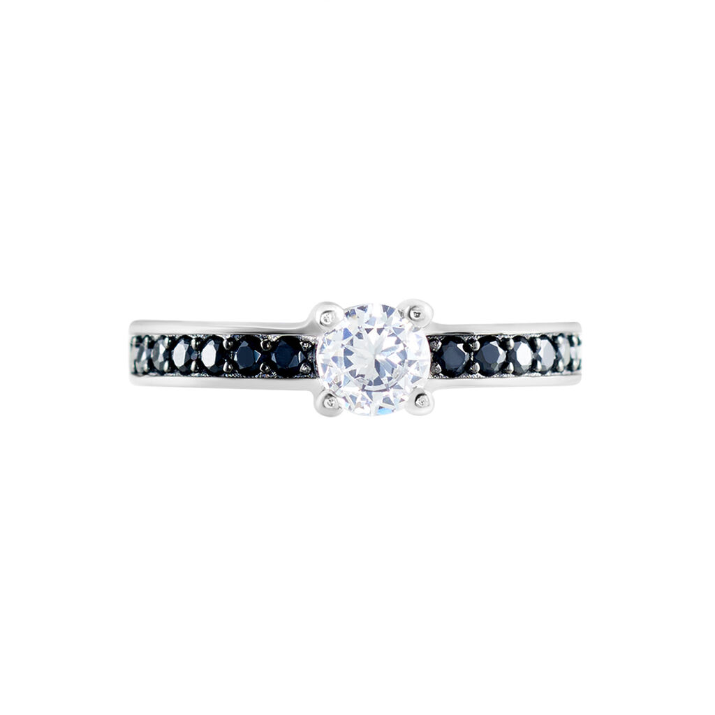 Bague Solitaire Regilla Argent Blanc Oxyde De Zirconium - Bagues solitaires Femme | Histoire d’Or