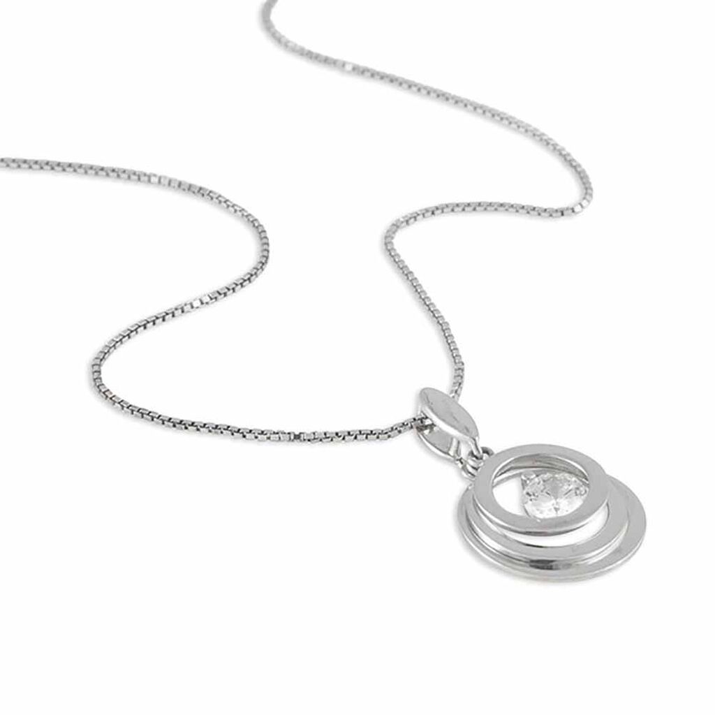 Collier Yoheved Argent Blanc Oxyde De Zirconium - Colliers fantaisie Femme | Histoire d&rsquo;Or