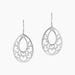 Boucles D'oreilles Pendantes Guenaelle Argent Blanc - Bijoux Coeur Femme | Histoire d&rsquo;Or