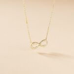 Collier Merane Plaqu&eacute; Or Jaune Oxyde De Zirconium - Colliers fantaisie Femme | Histoire d&rsquo;Or