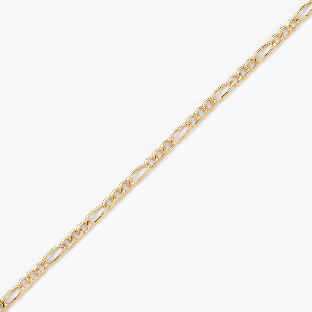 Bracelet Esma Maille Alternee 1/3 Or Jaune - Bracelets Communion Enfant | Histoire d&rsquo;Or