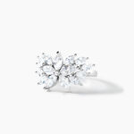 Bague Glow Up Argent Blanc Oxyde De Zirconium - Bagues avec pierre Femme | Histoire d&rsquo;Or