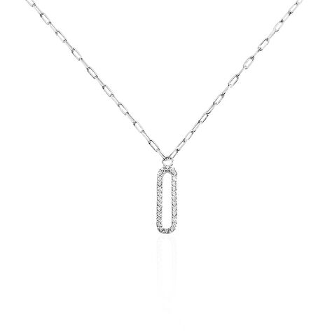 Collier Isabel Argent Blanc Oxyde De Zirconium - Colliers fantaisie Femme | Histoire d’Or