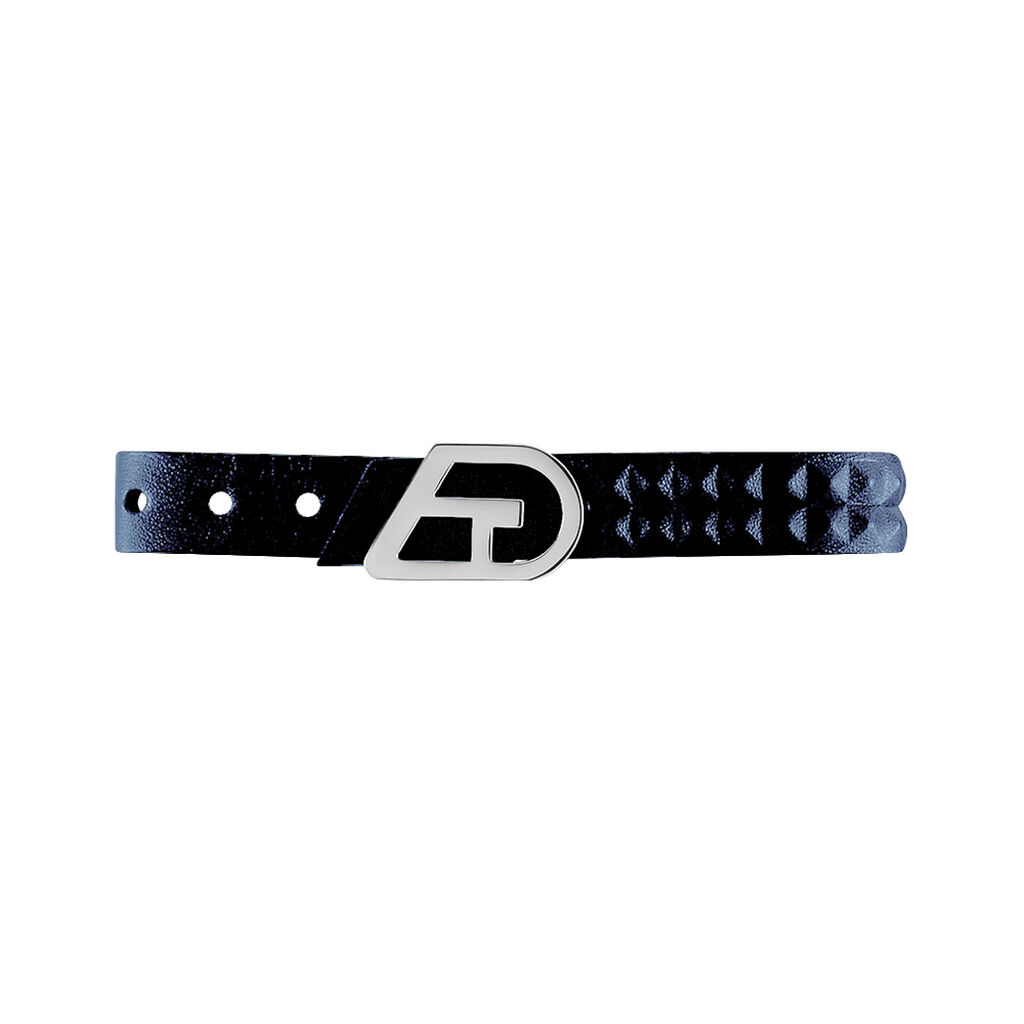 Bracelet Clovis Acier Blanc - Bracelets Cuir Famille | Histoire d&rsquo;Or