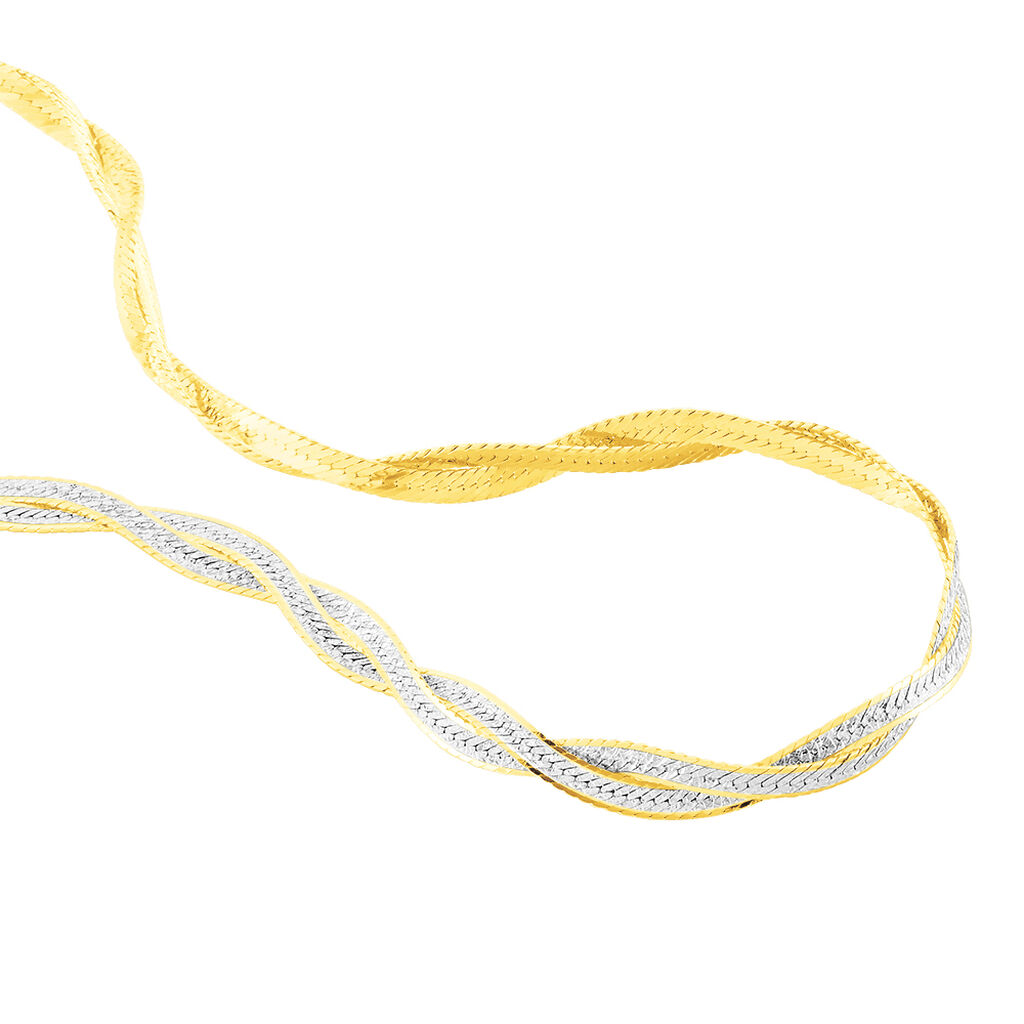 Collier Anaiz Argent Bicolore - Chaines Femme | Histoire d’Or