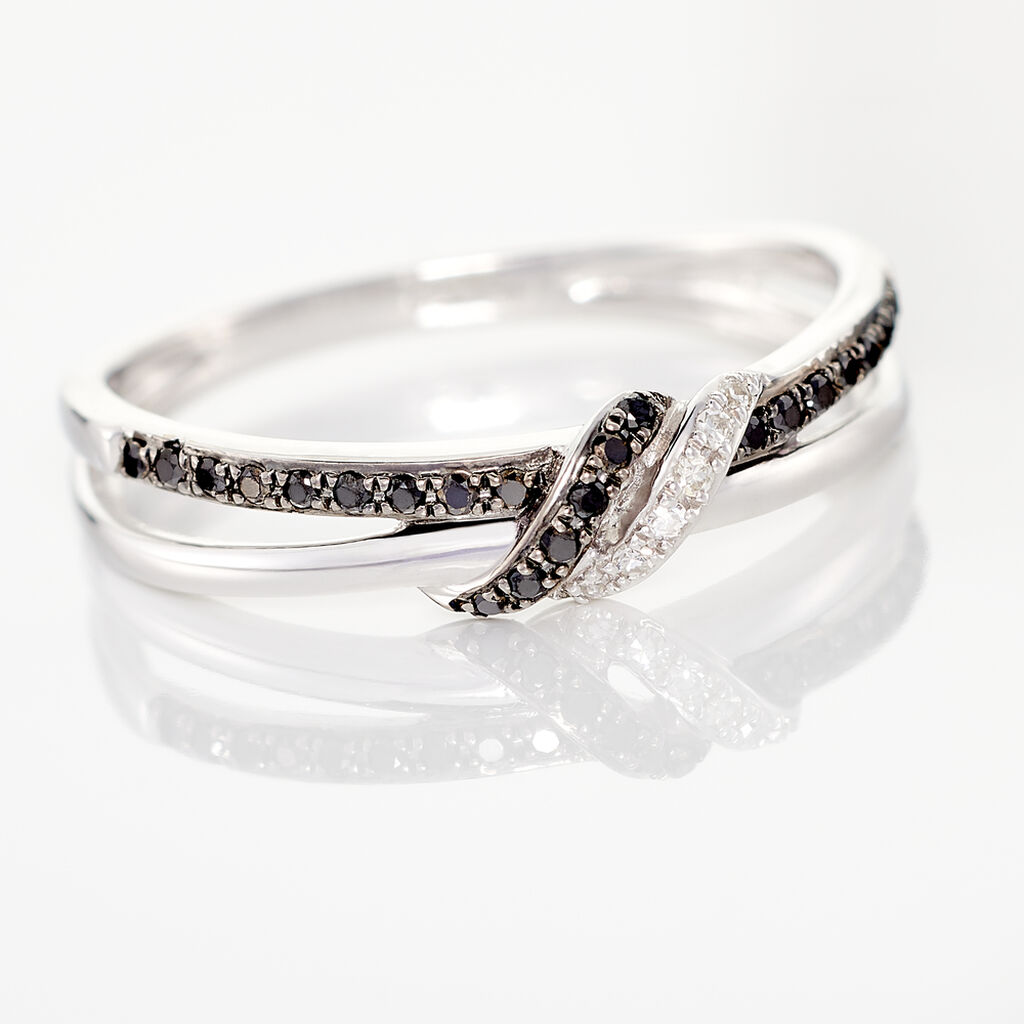 Bague Marina Or Blanc Diamant - Bagues avec pierre Femme | Histoire d’Or