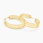 Cr&eacute;oles Adel Acier Jaune - Boucles d'oreilles cr&eacute;oles Femme | Histoire d&rsquo;Or