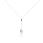 Collier Dennis Or Blanc Amethyste - Colliers Femme | Histoire d&rsquo;Or