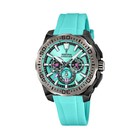 Montre Festina Chrono Bike 3 Turquoise - Nouveautés Homme | Histoire d’Or